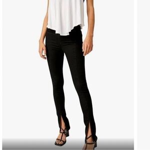 We the Free NWT Free People Double Dutch Pull-On Slit Women's Sz Large Dark Wash